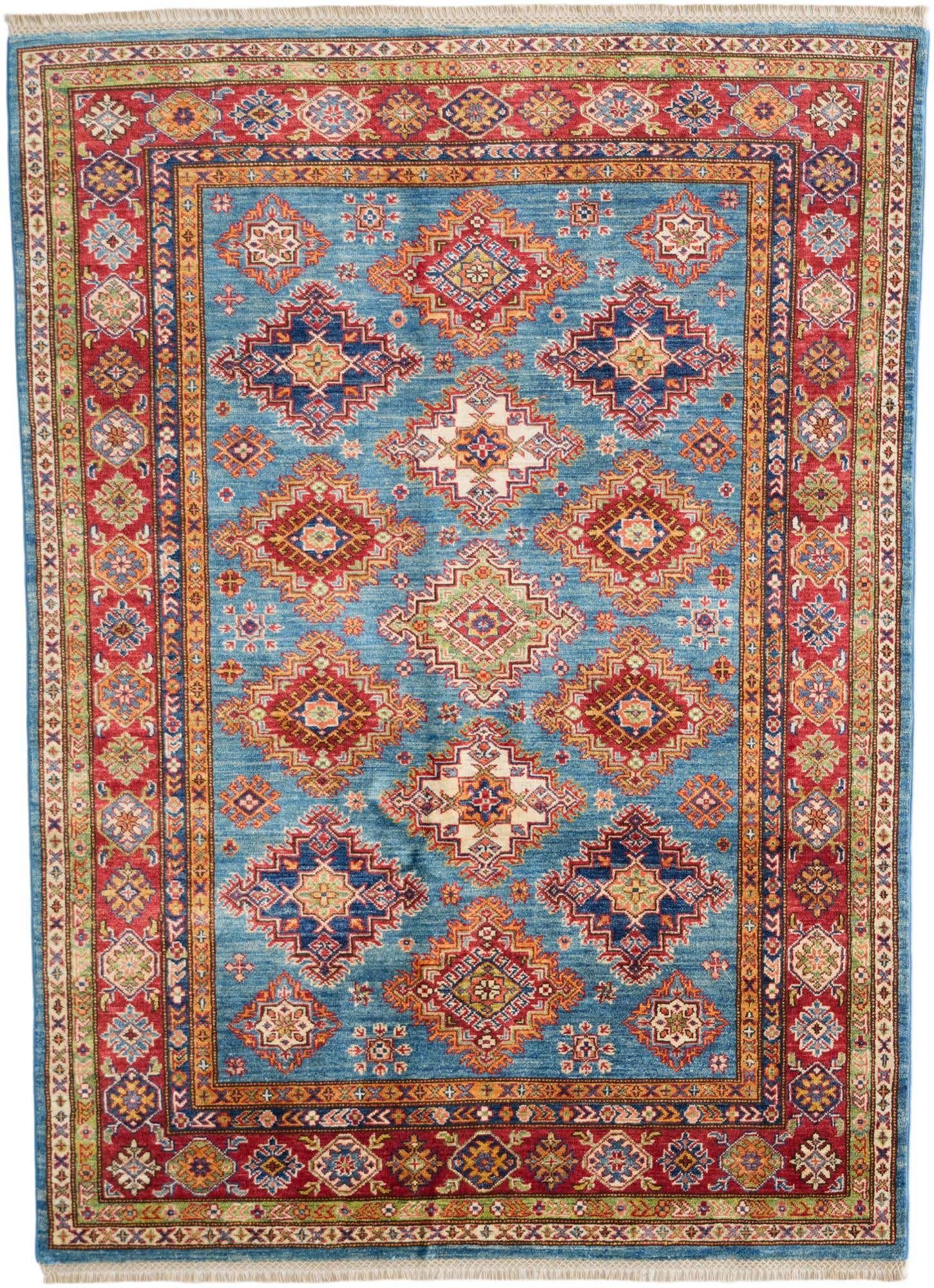5' x 6' 11 Hand Knotted Kazak Rug