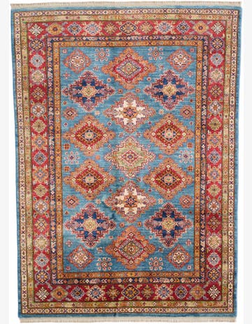 5' x 6' 11 Hand Knotted Kazak Rug
