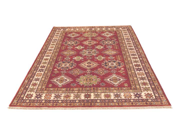 5' 9 x 8' 2 Hand Knotted Kazak Rug