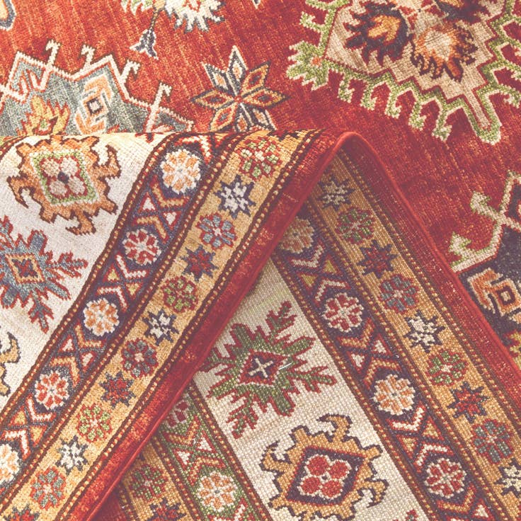 Detail image of 5' 9 x 8' 2 Hand Knotted Kazak Rug