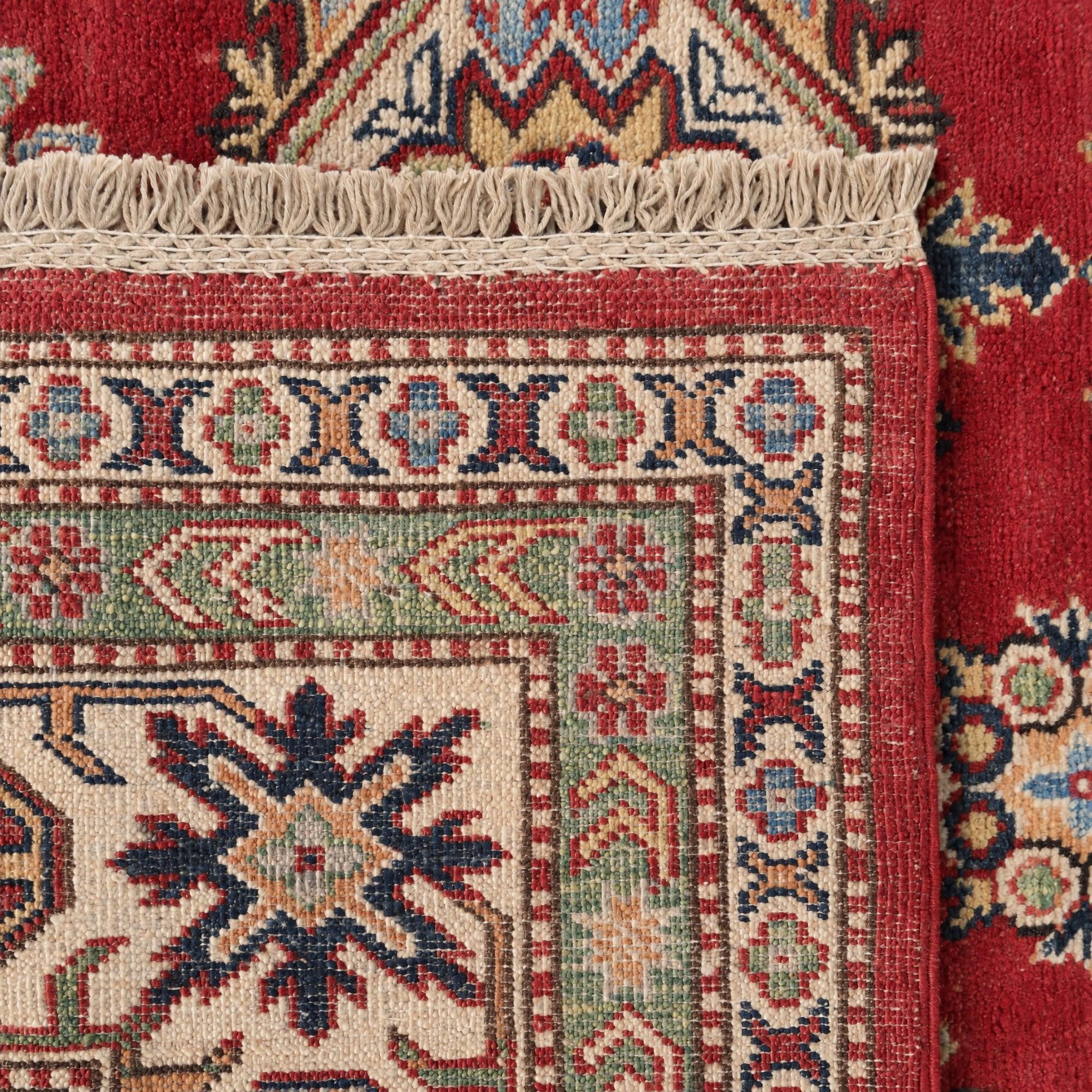 190cm x 295cm Hand Knotted Kazak Rug