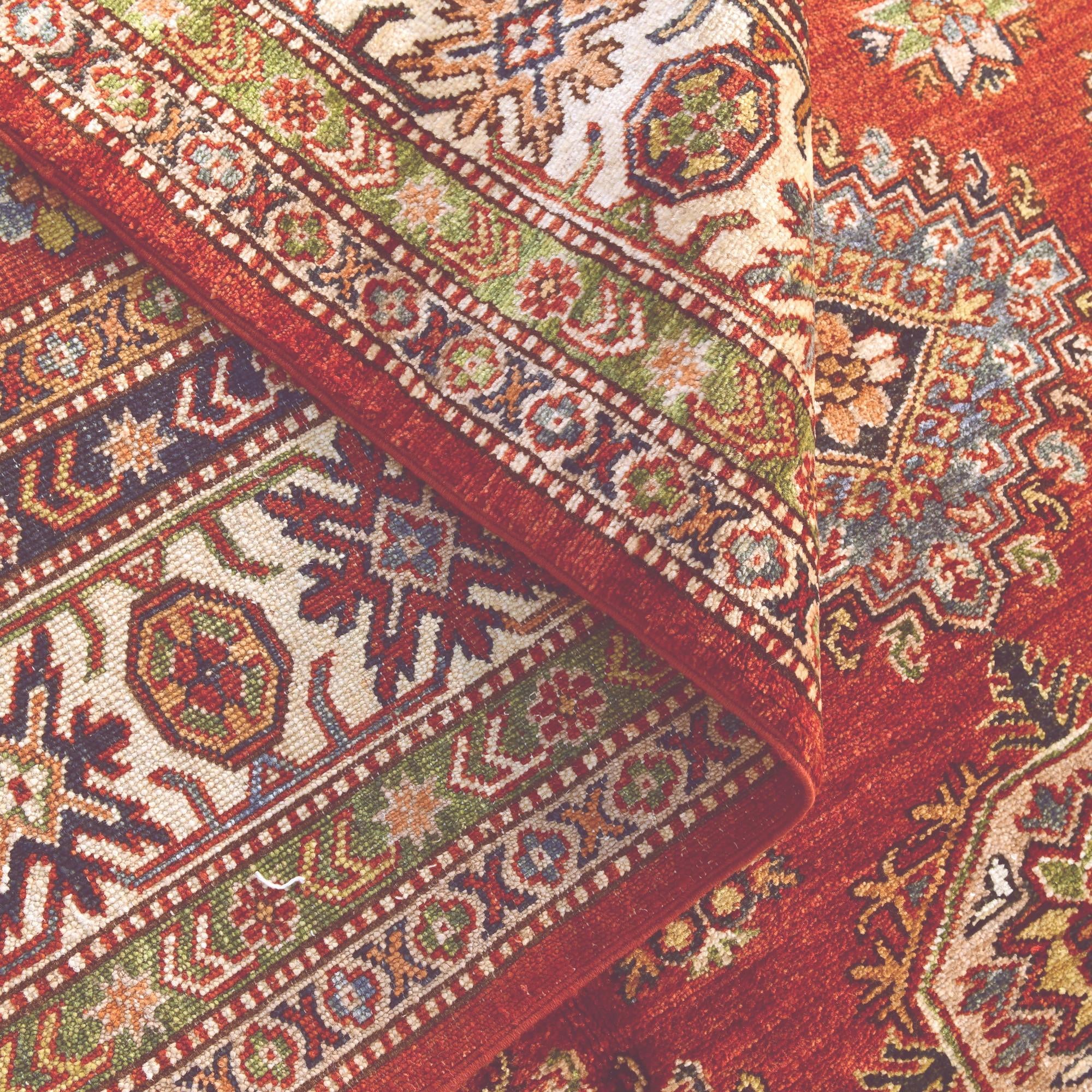 6' 2 x 9' 6 Hand Knotted Kazak Rug