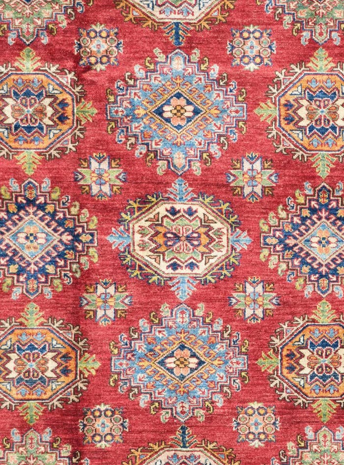 Detail image of 6' 2 x 9' 6 Hand Knotted Kazak Rug