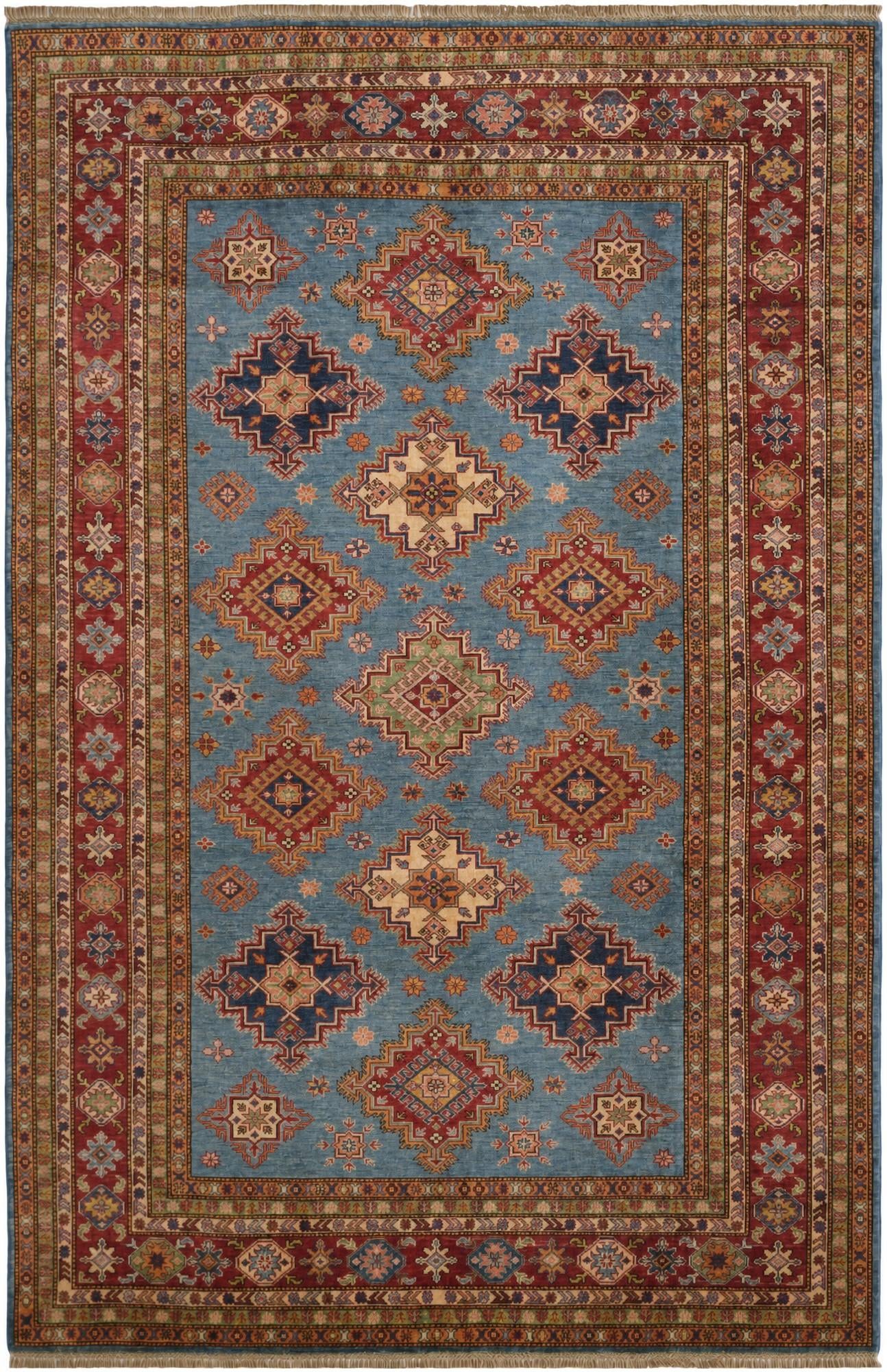 6' 10 x 10' 4 Hand Knotted Kazak Rug