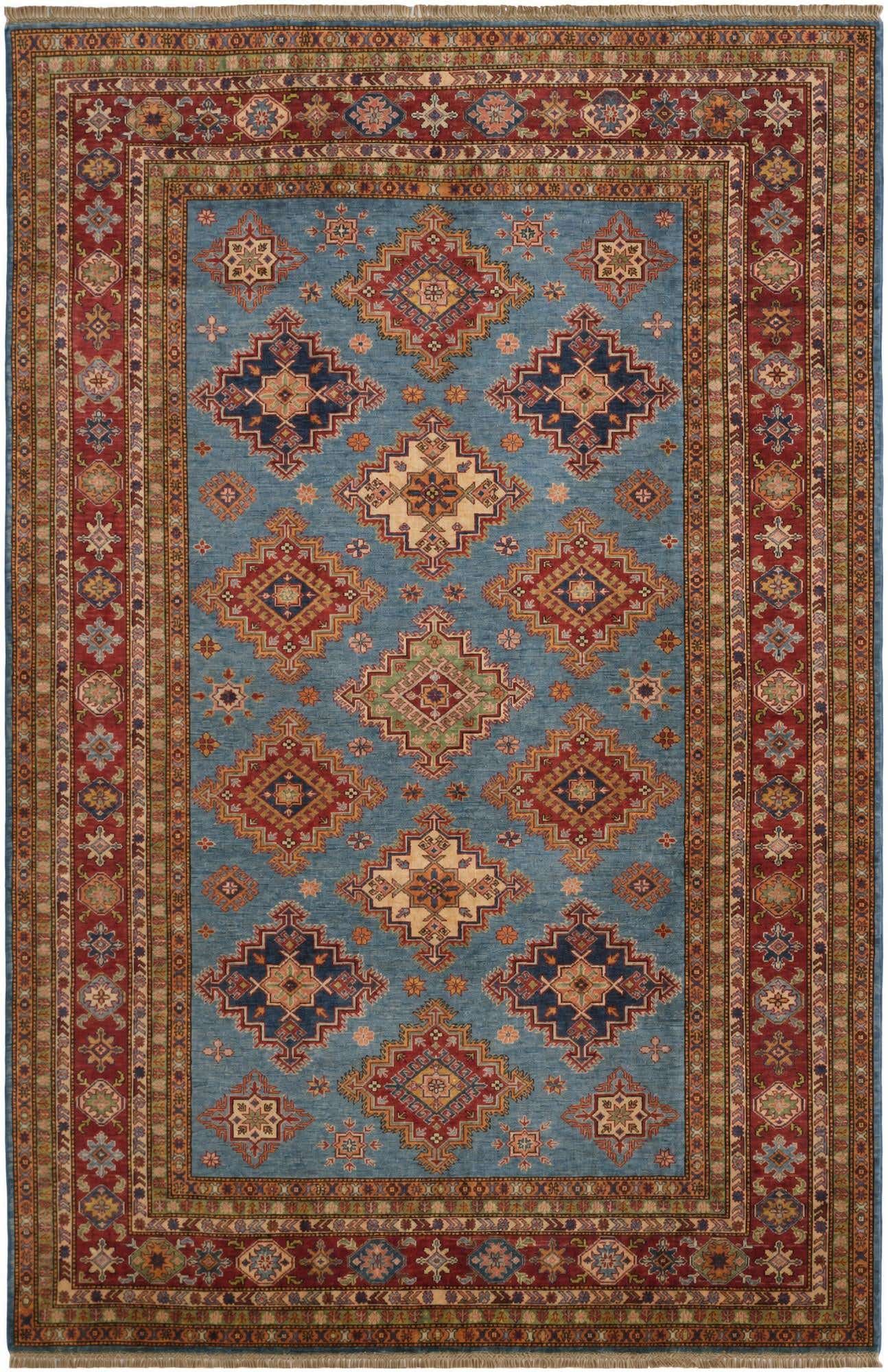6' 10 x 10' 4 Hand Knotted Kazak Rug