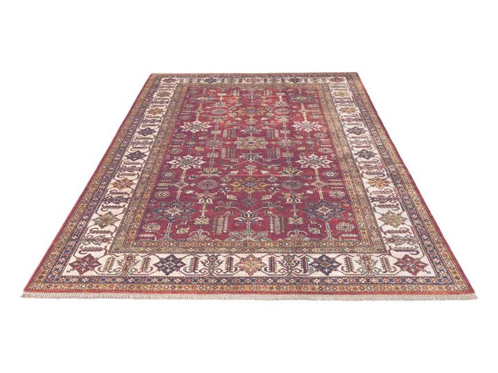 6' 9 x 10' 1 Hand Knotted Kazak Rug