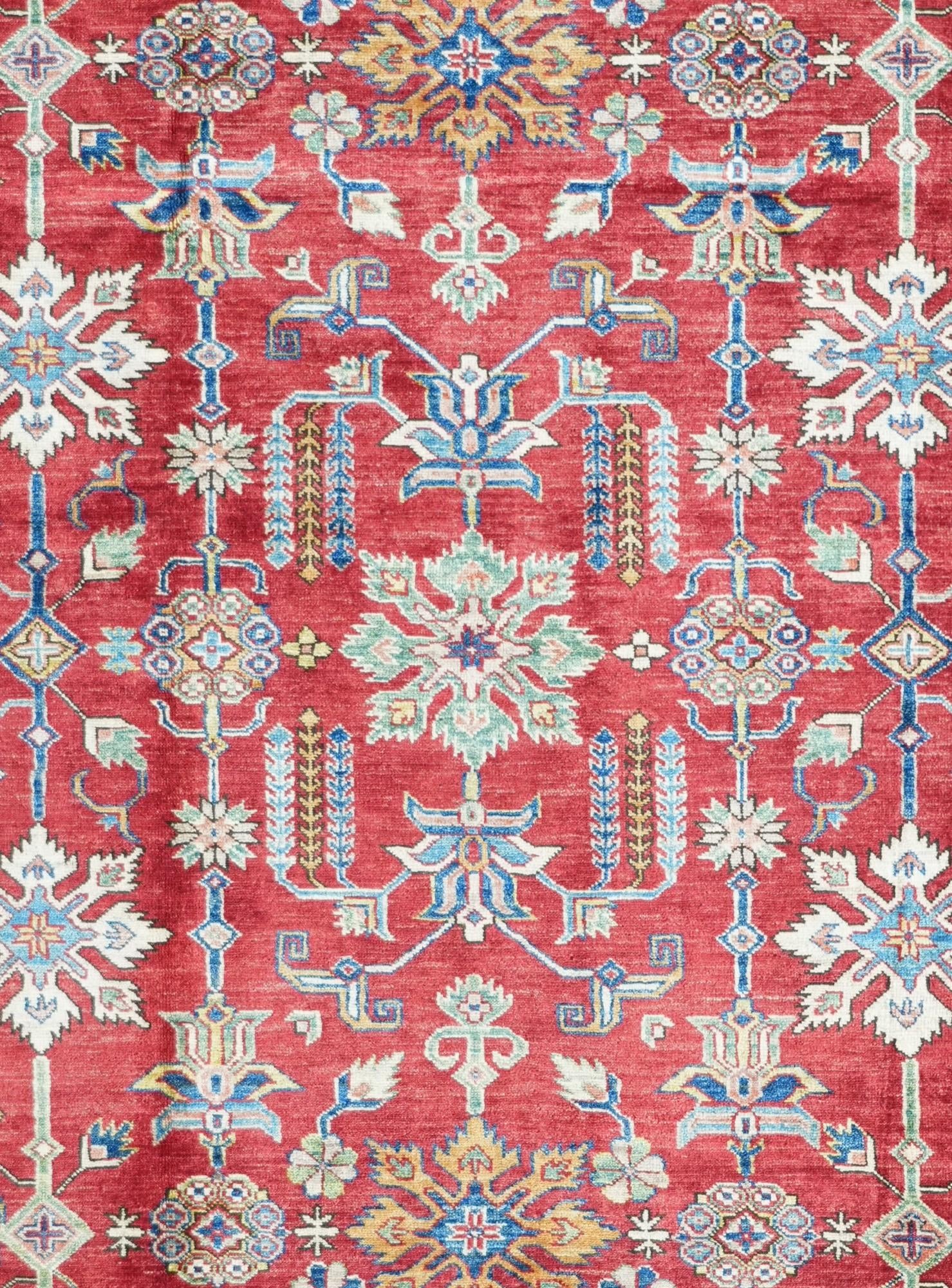 6' 9 x 10' 1 Hand Knotted Kazak Rug