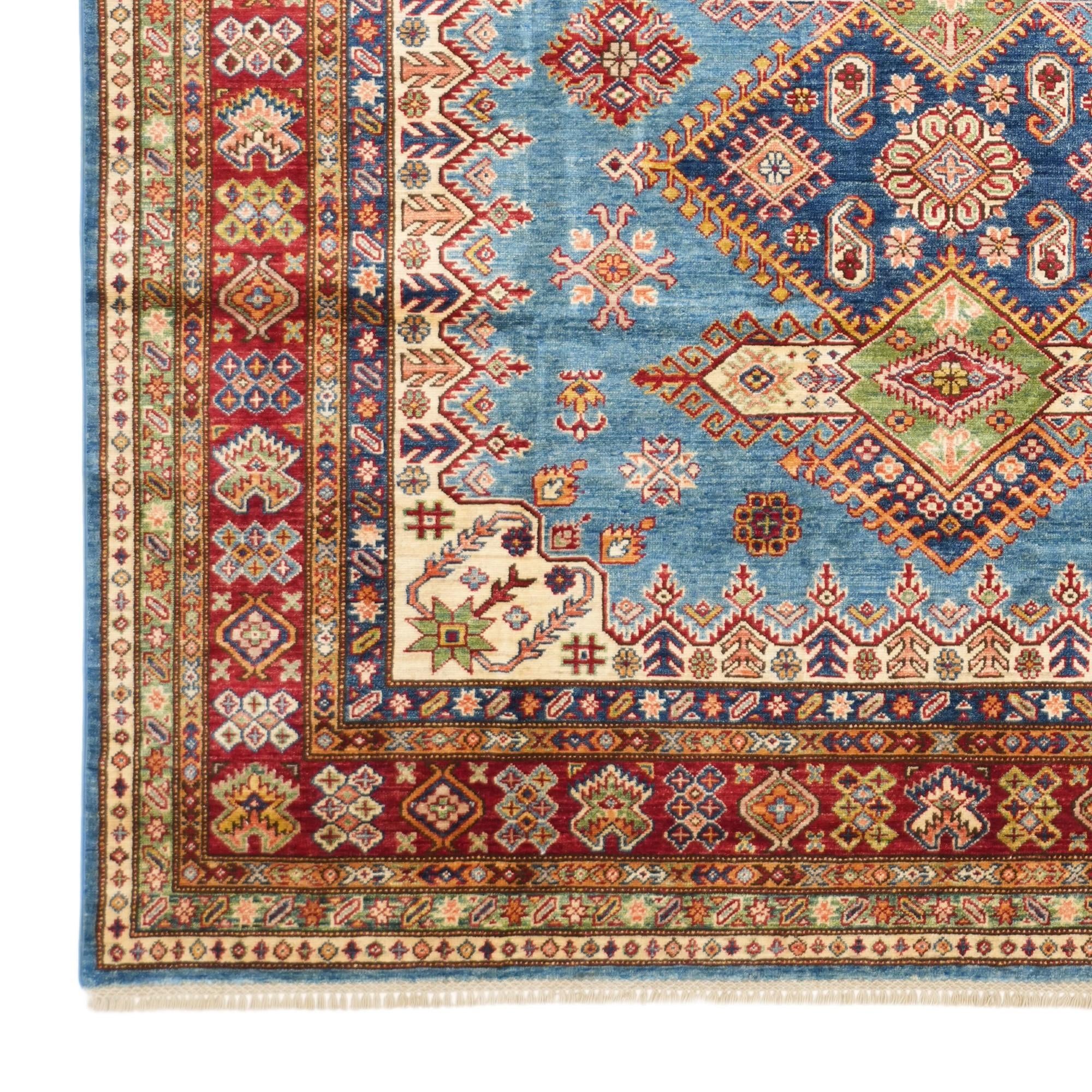 6' 10 x 10' 8 Hand Knotted Kazak Rug