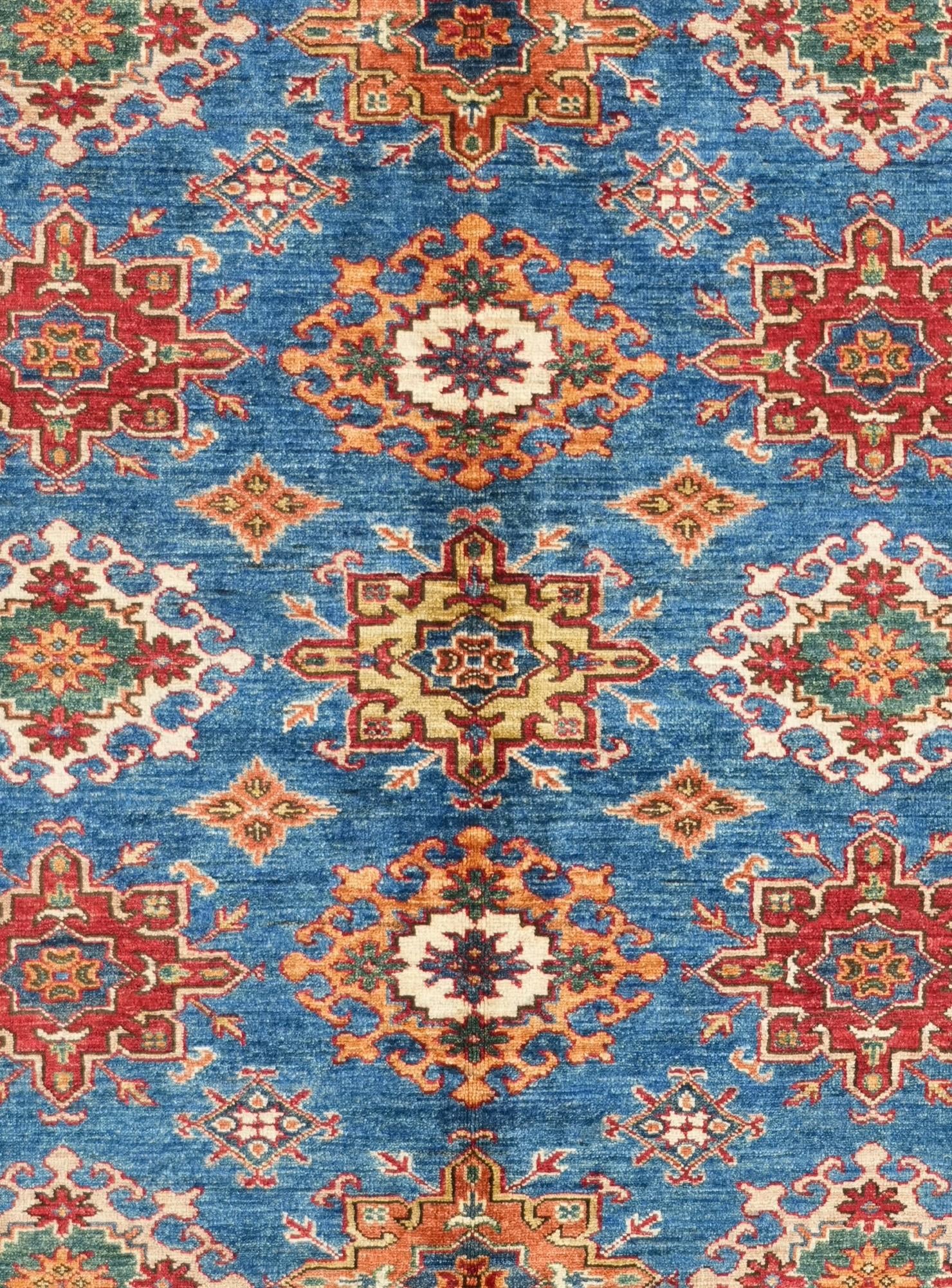 6' 3 x 8' 9 Hand Knotted Kazak Rug