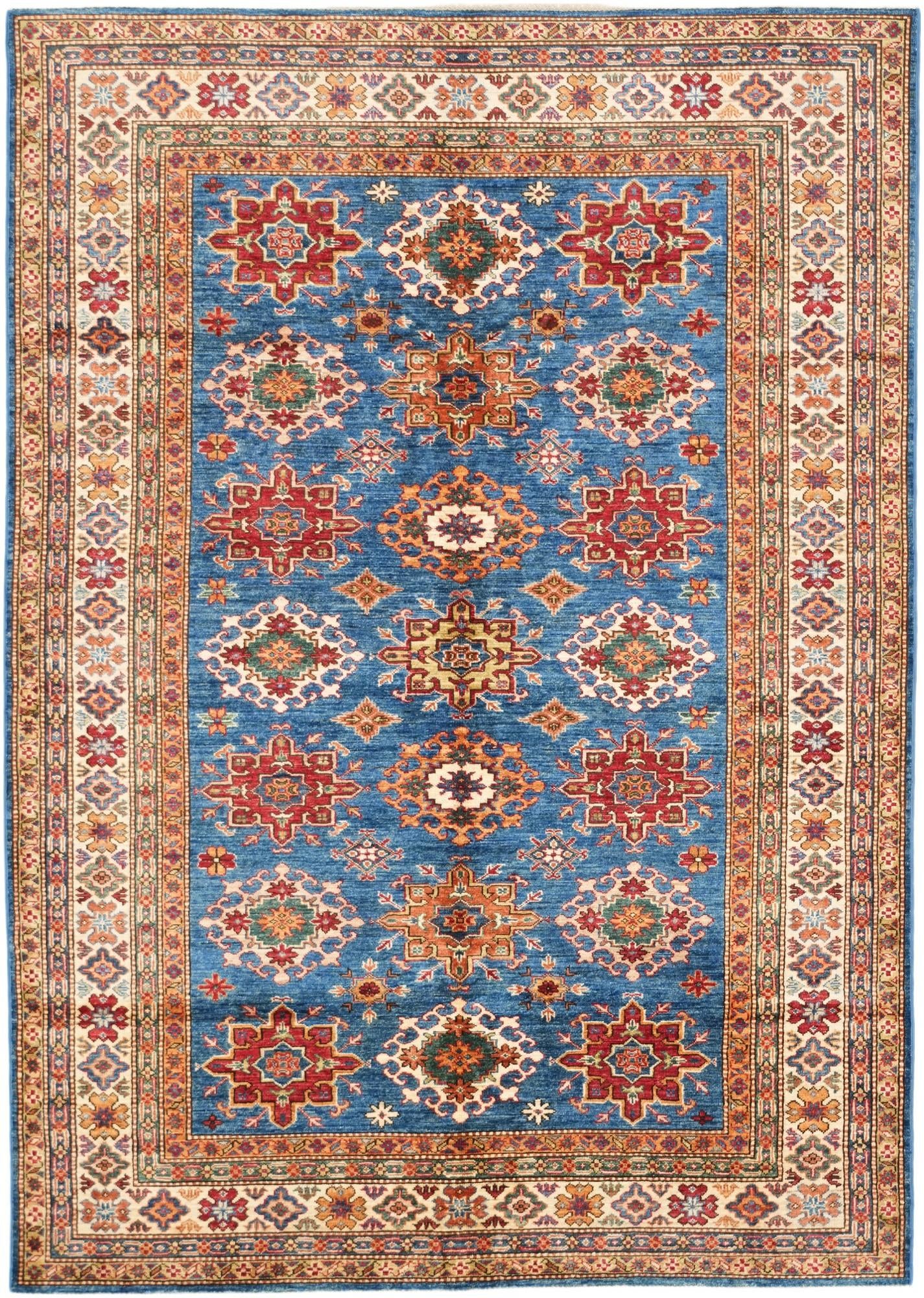 6' 3 x 8' 9 Hand Knotted Kazak Rug