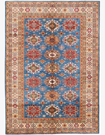 6' 3 x 8' 9 Hand Knotted Kazak Rug