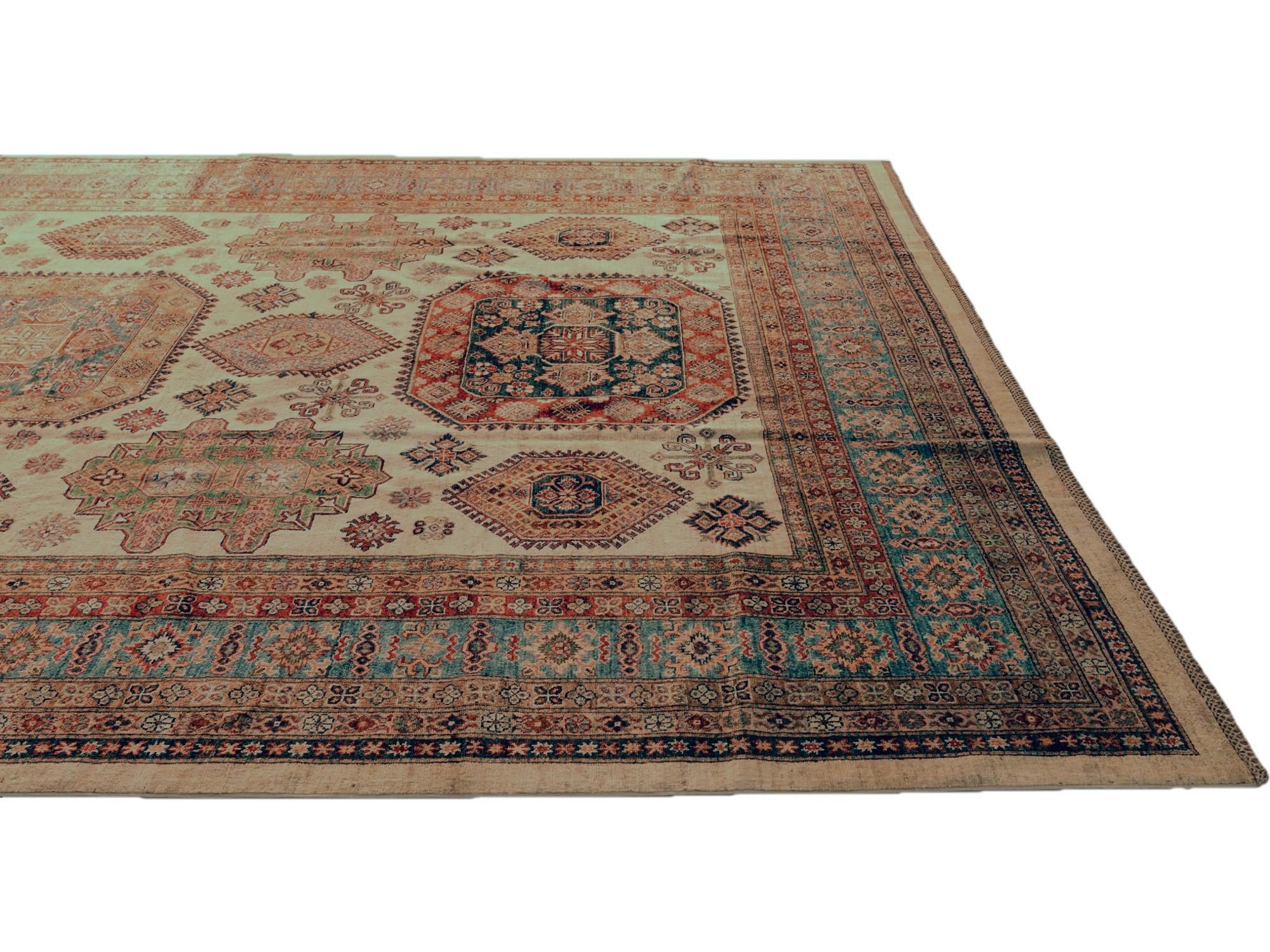 10' 2 x 12' 10 Hand Knotted Kazak Rug