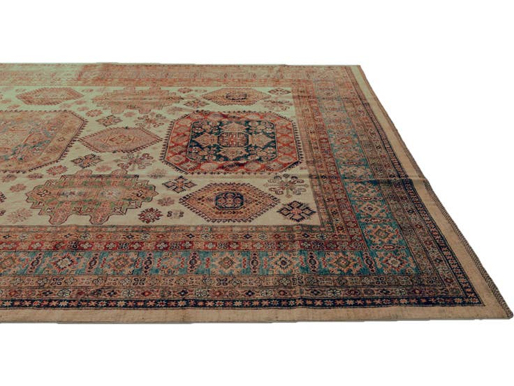 Detail image of 10' 2 x 12' 10 Hand Knotted Kazak Rug
