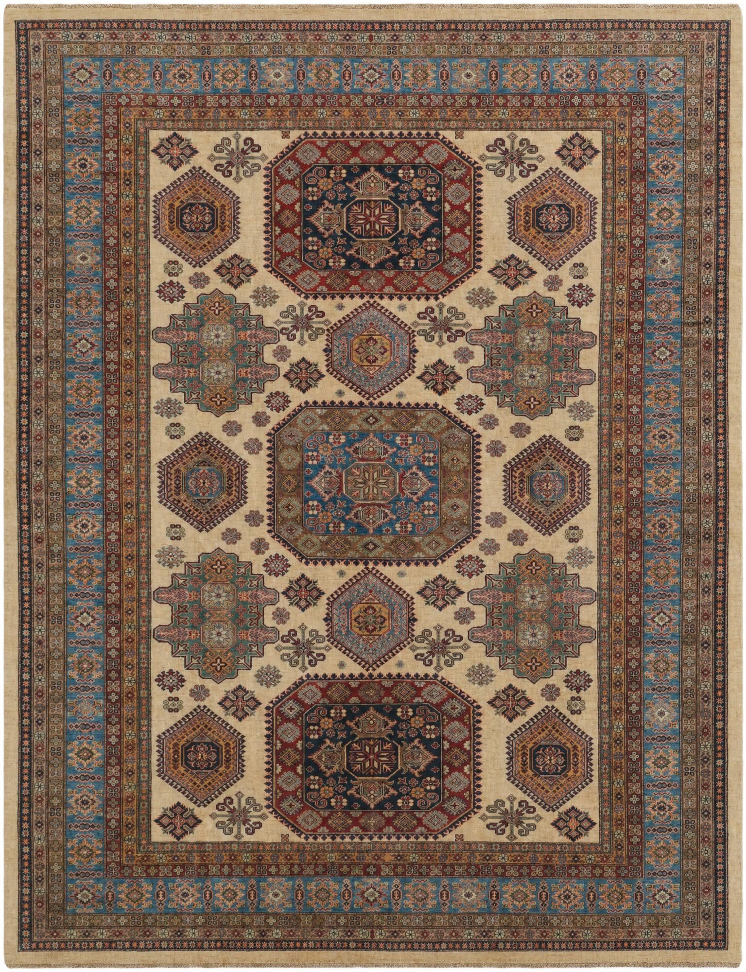 10' 2 x 12' 10 Hand Knotted Kazak Rug
