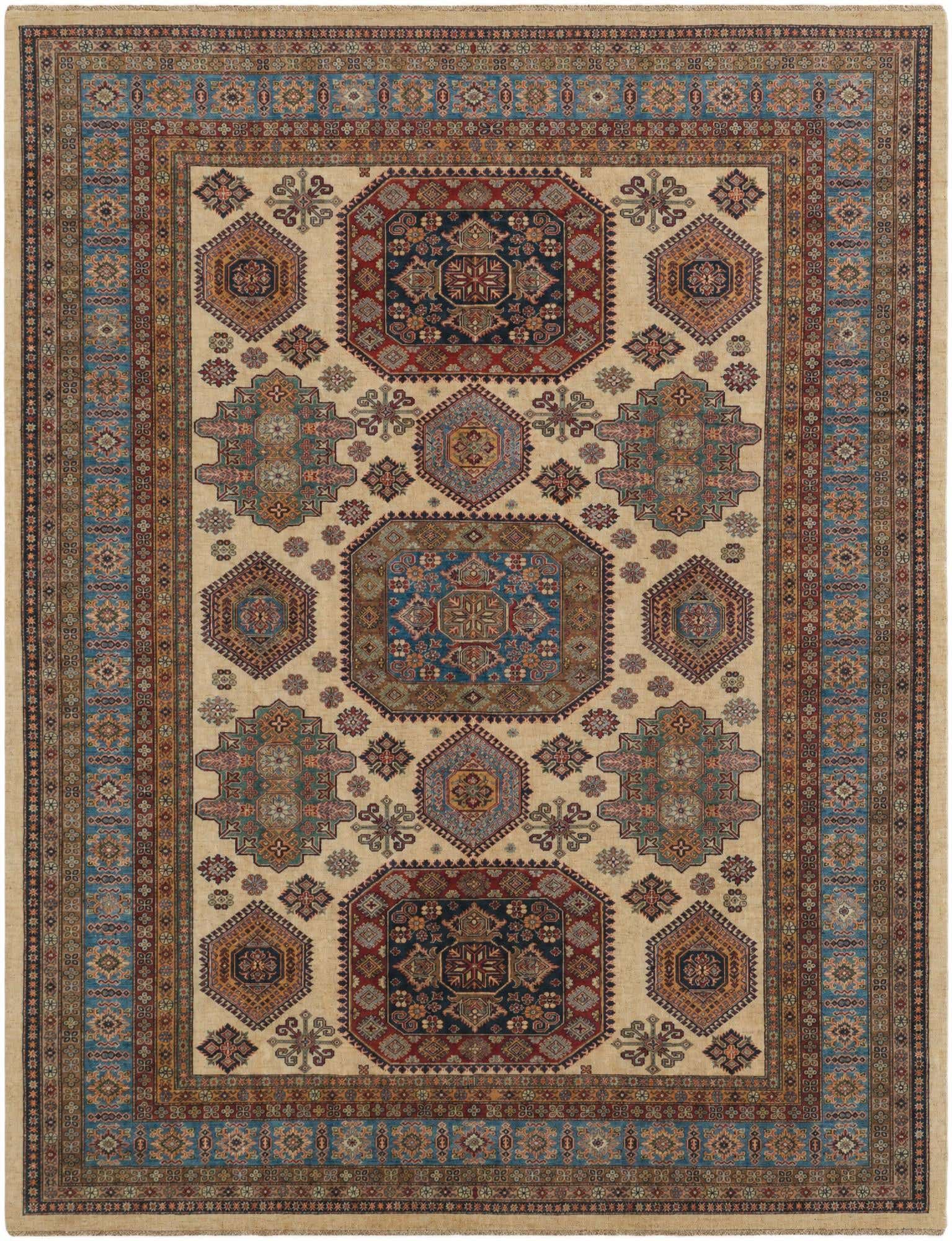 10' 2 x 12' 10 Hand Knotted Kazak Rug