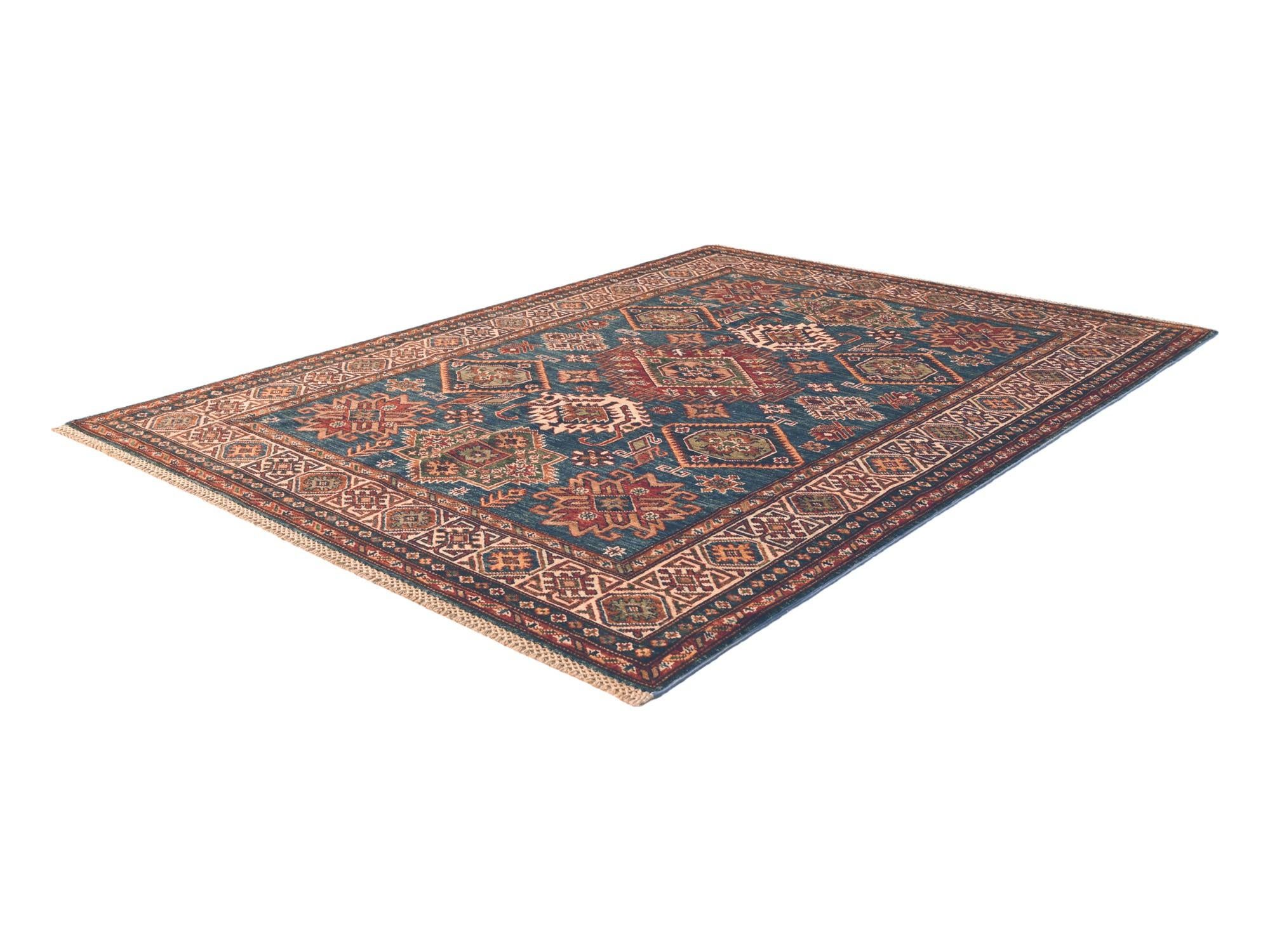 5' 1 x 6' 8 Hand Knotted Kazak Rug