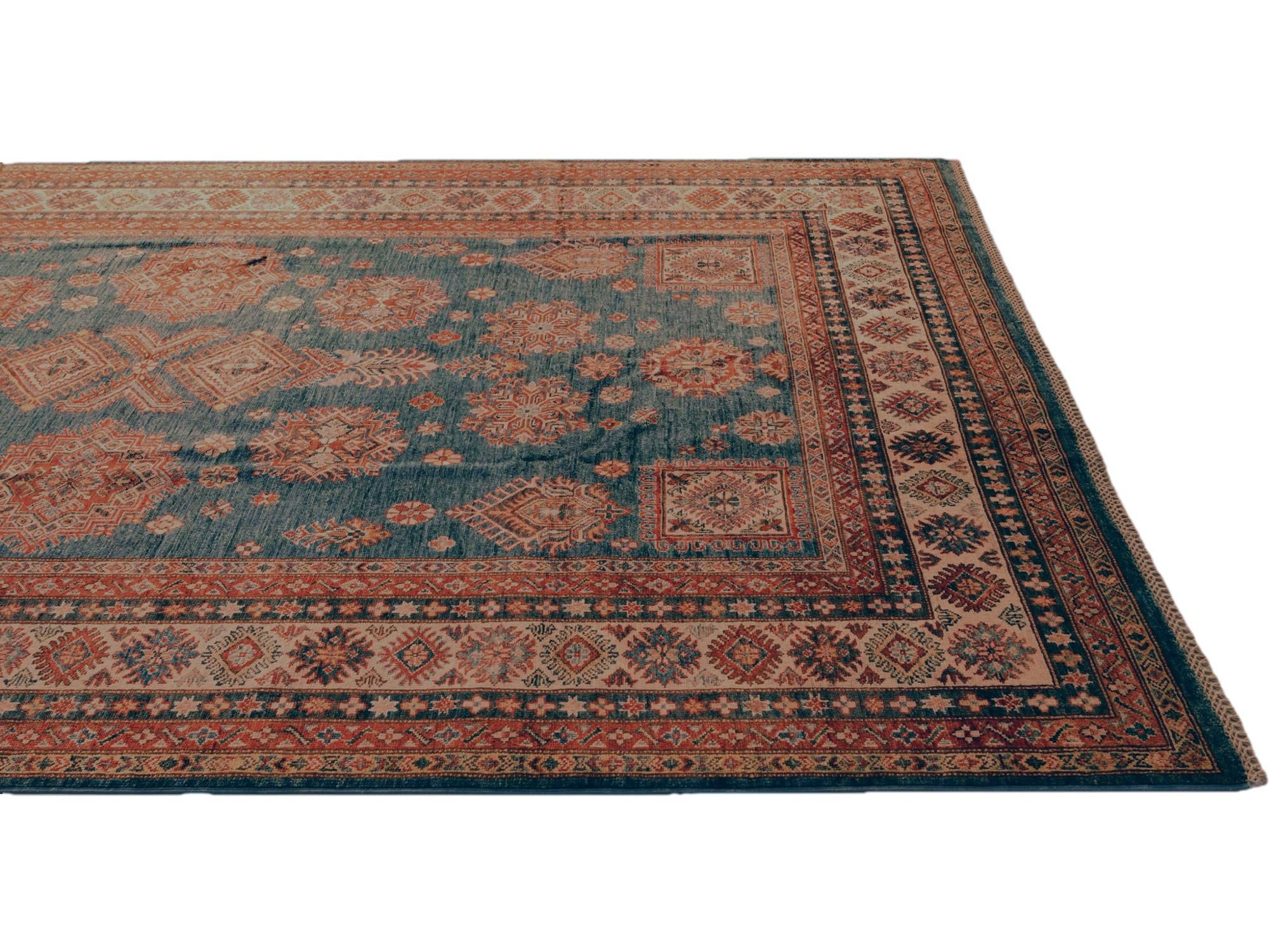 7' 1 x 10' 1 Hand Knotted Kazak Rug