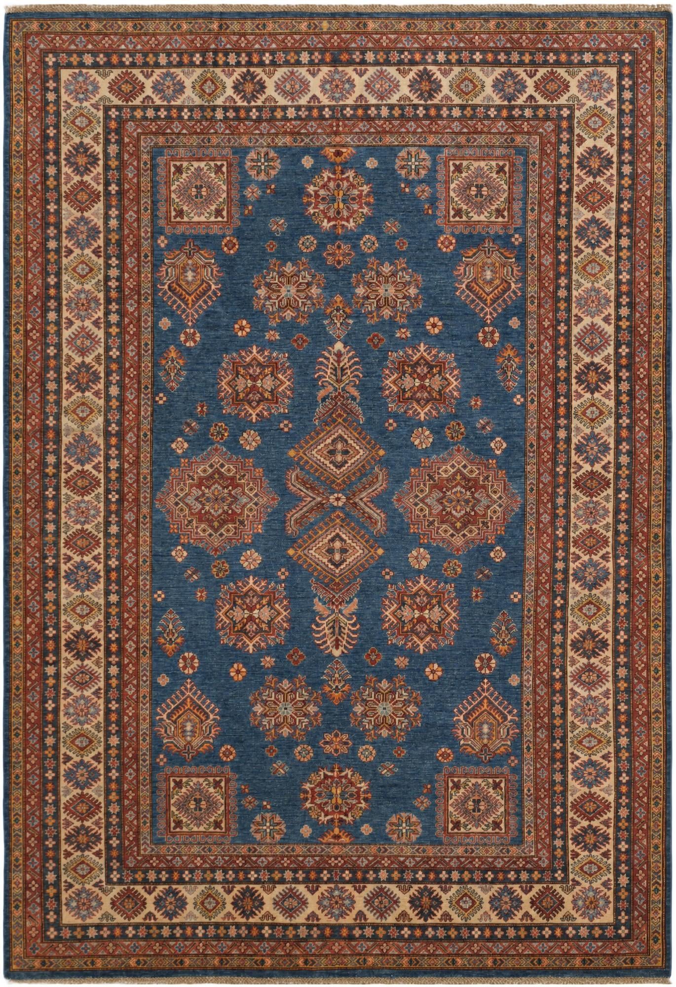 7' 1 x 10' 1 Hand Knotted Kazak Rug