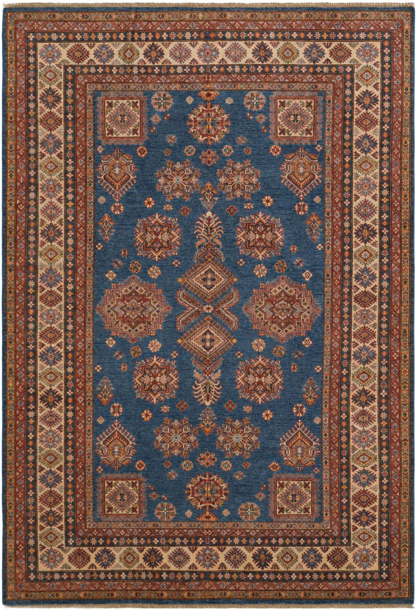 7' 1 x 10' 1 Hand Knotted Kazak Rug