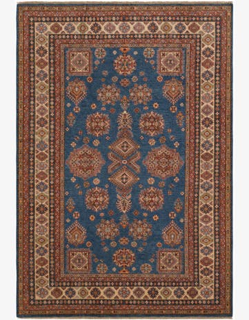 7' 1 x 10' 1 Hand Knotted Kazak Rug