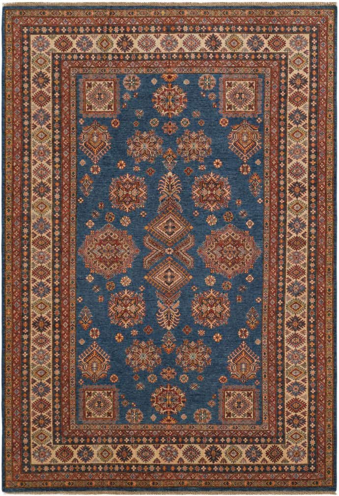 7' 1 x 10' 1 Hand Knotted Kazak Rug