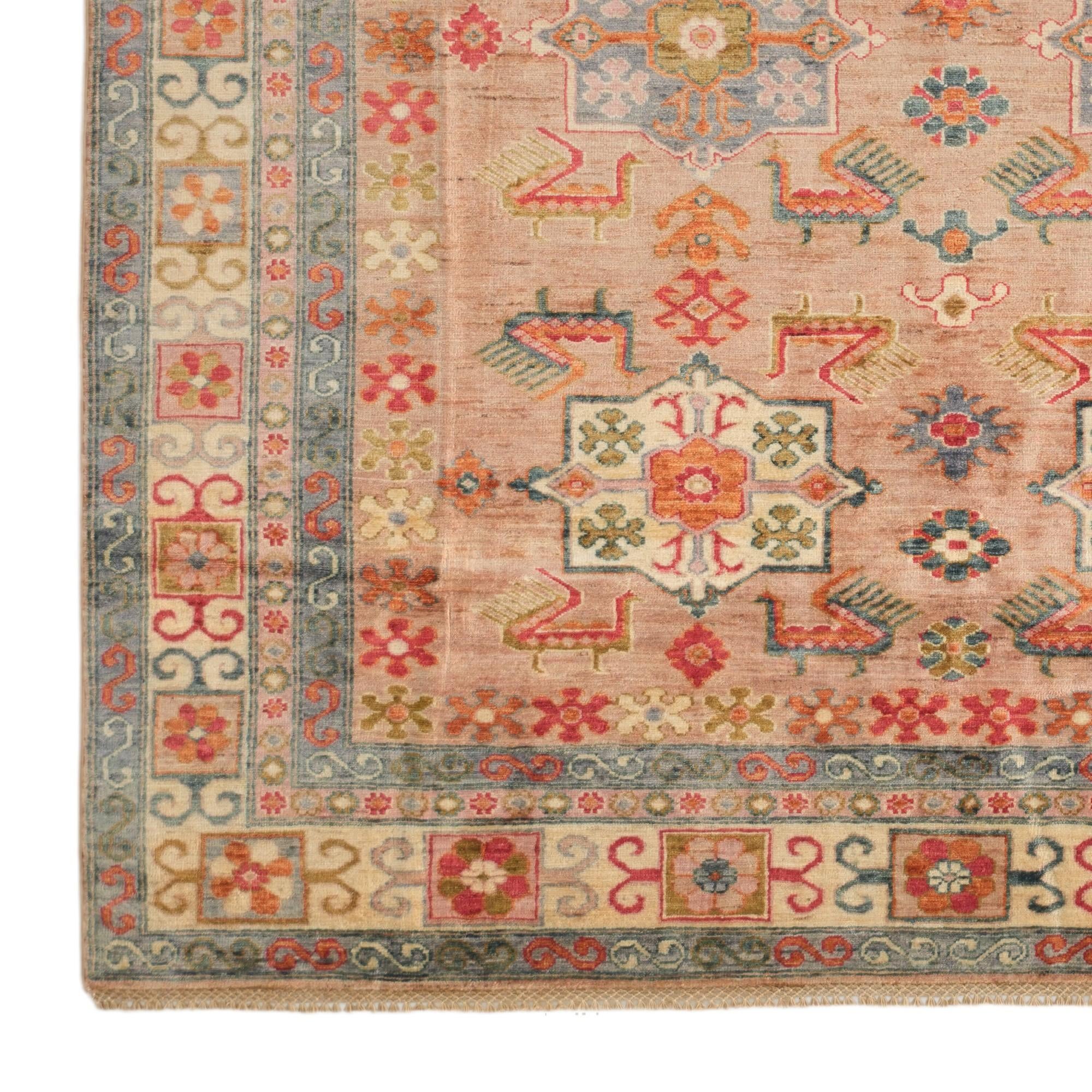 205cm x 270cm Hand Knotted Kazak Rug