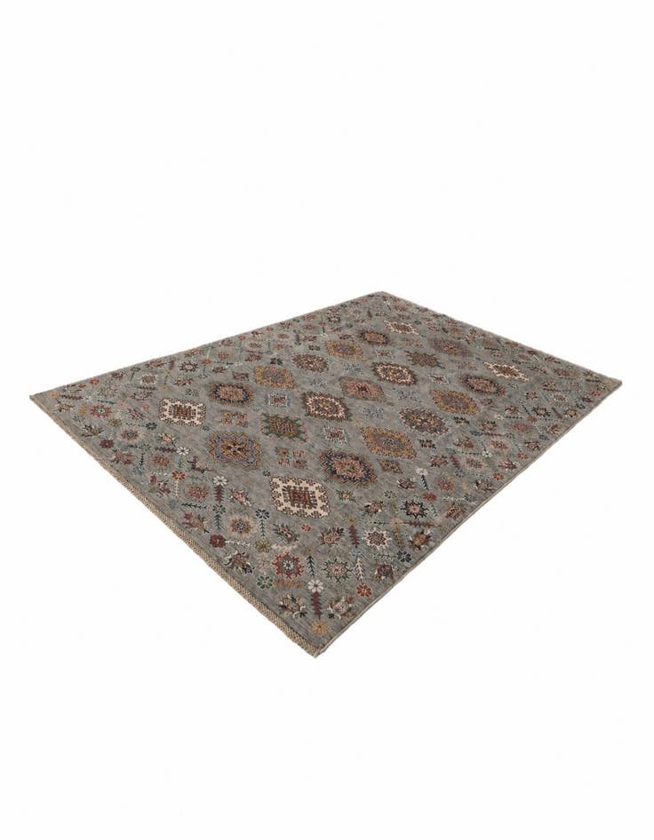Detail image of 6' 9 x 10' Hand Knotted Kazak Rug