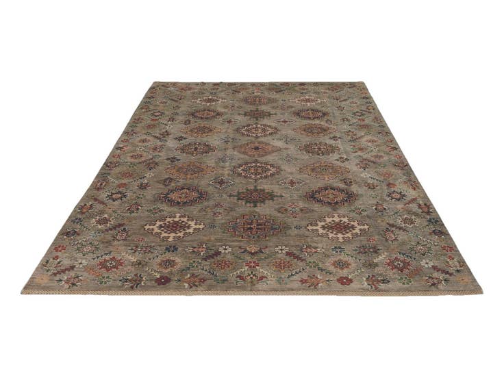 Detail image of 6' 9 x 10' Hand Knotted Kazak Rug
