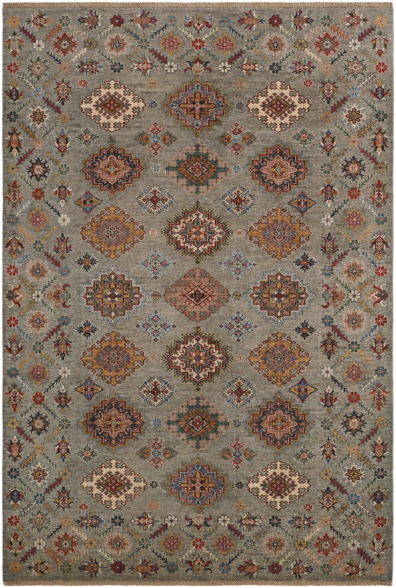 6' 9 x 10' Hand Knotted Kazak Rug