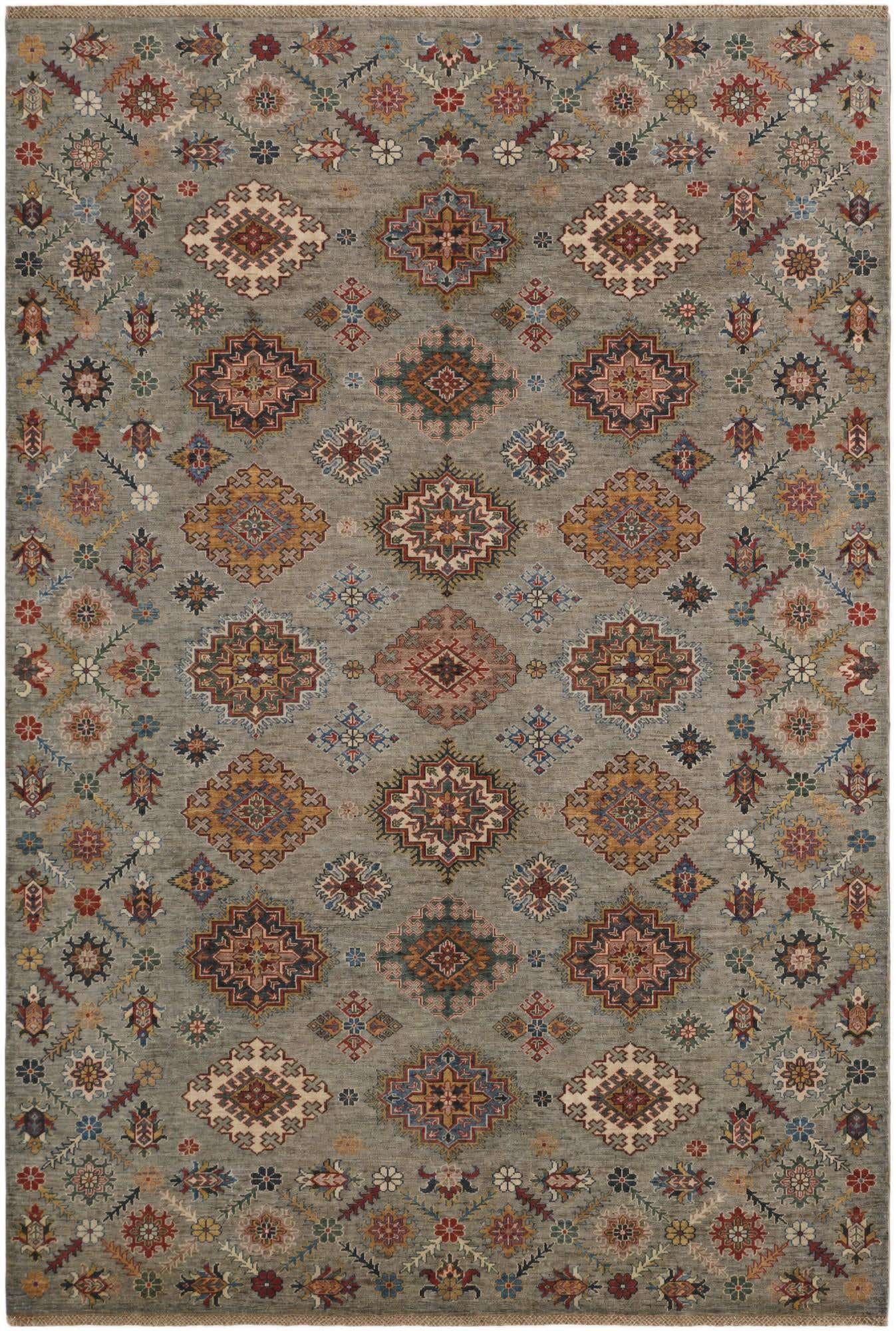 6' 9 x 10' Hand Knotted Kazak Rug