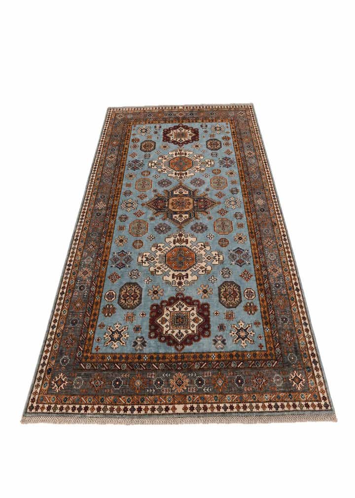 6' 3 x 9' 1 Hand Knotted Kazak Rug