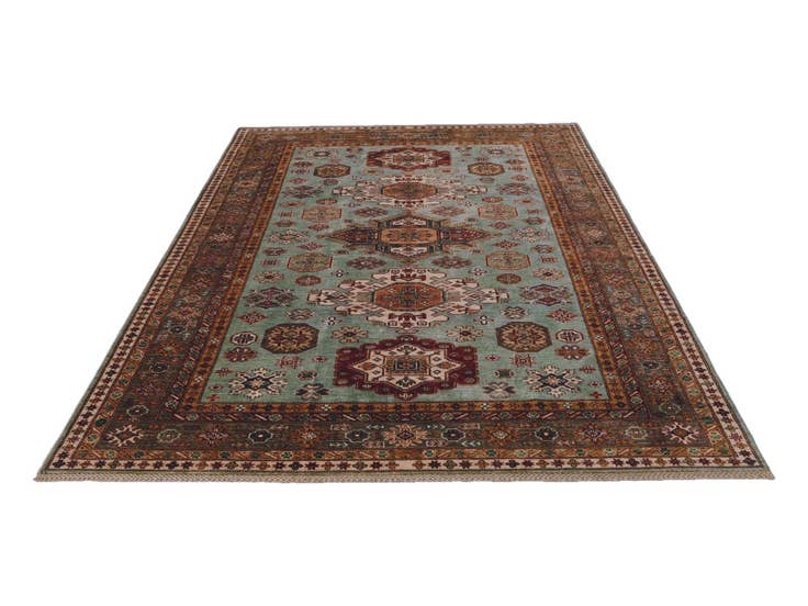 Detail image of 6' 3 x 9' 1 Hand Knotted Kazak Rug