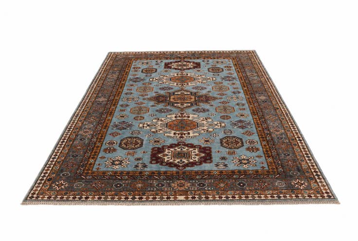 Detail image of 6' 3 x 9' 1 Hand Knotted Kazak Rug