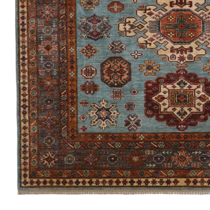 Detail image of 6' 3 x 9' 1 Hand Knotted Kazak Rug