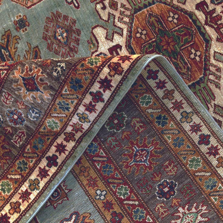 Detail image of 6' 3 x 9' 1 Hand Knotted Kazak Rug