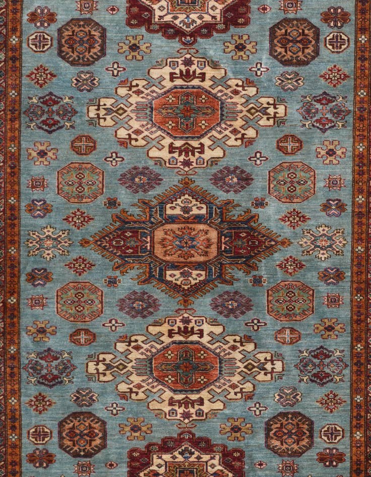 Detail image of 6' 3 x 9' 1 Hand Knotted Kazak Rug