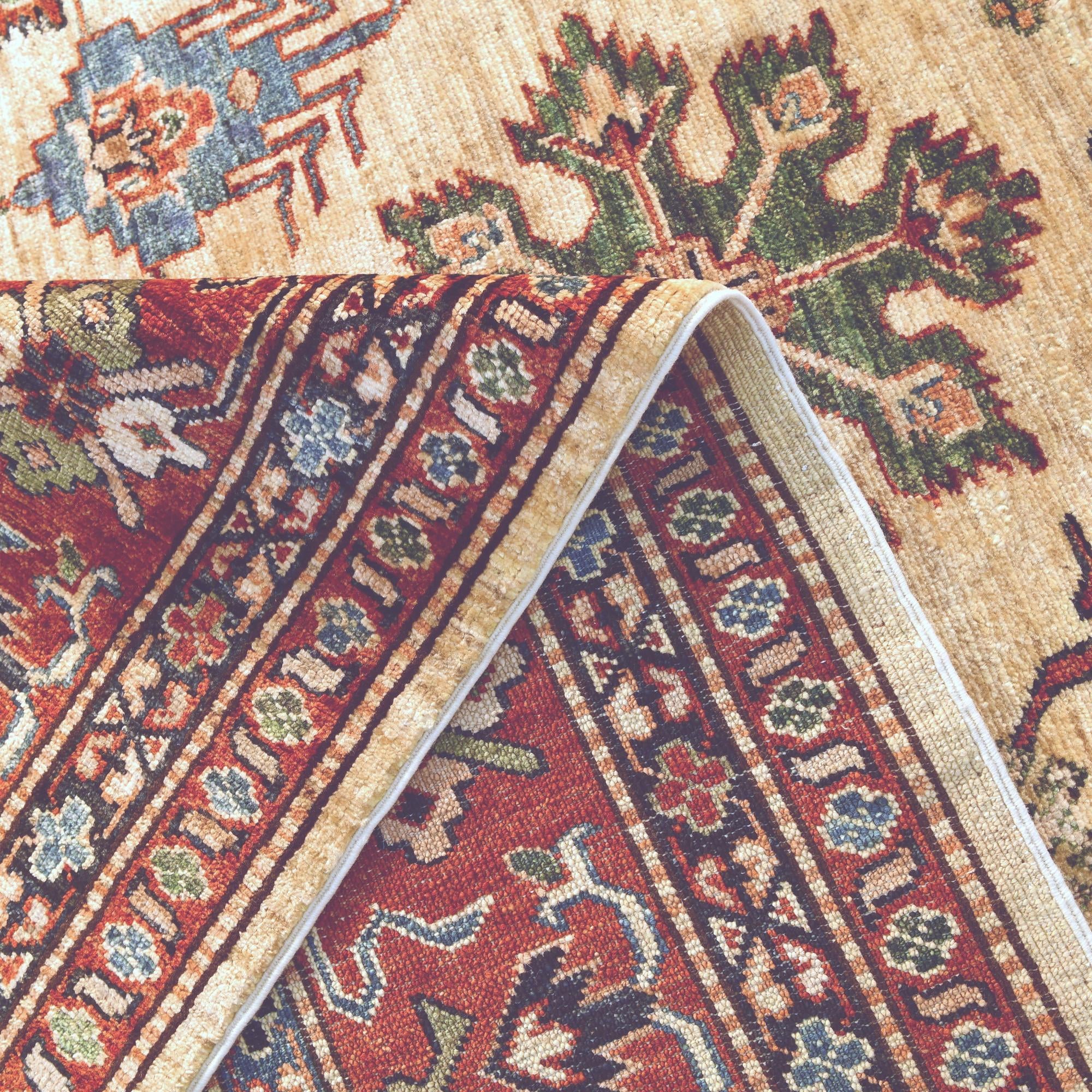 6' 8 x 9' 11 Hand Knotted Kazak Rug