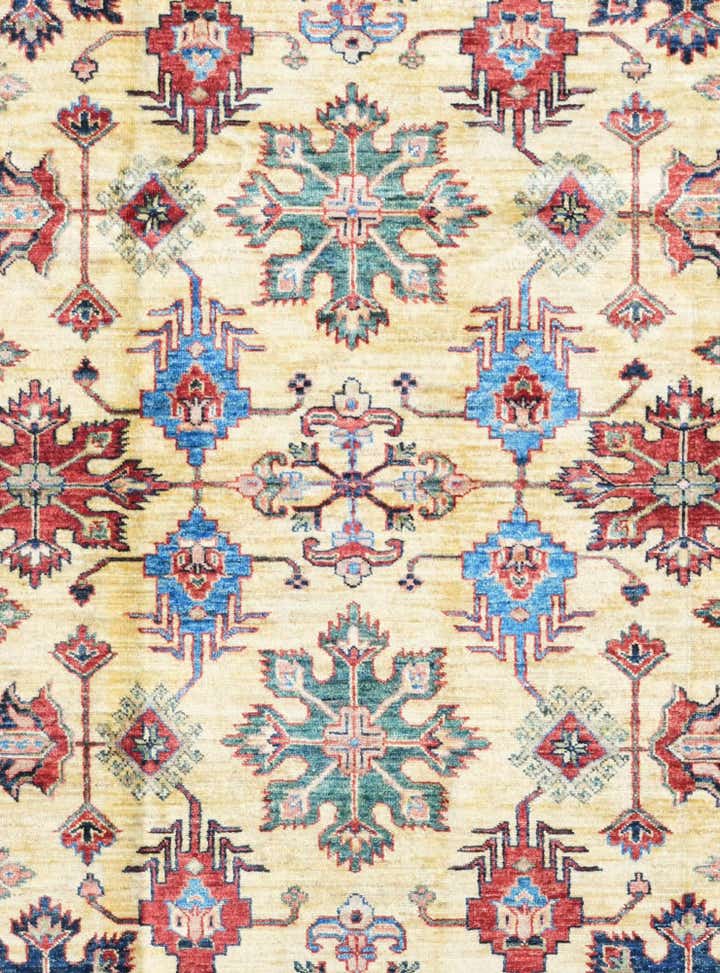 6' 8 x 9' 11 Hand Knotted Kazak Rug