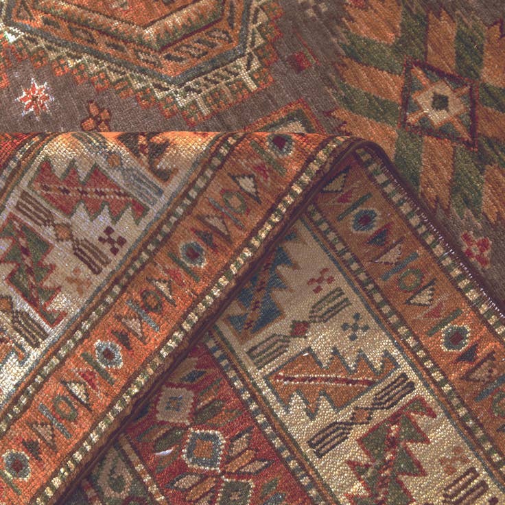 Detail image of 9' x 12' 4 Hand Knotted Kazak Rug