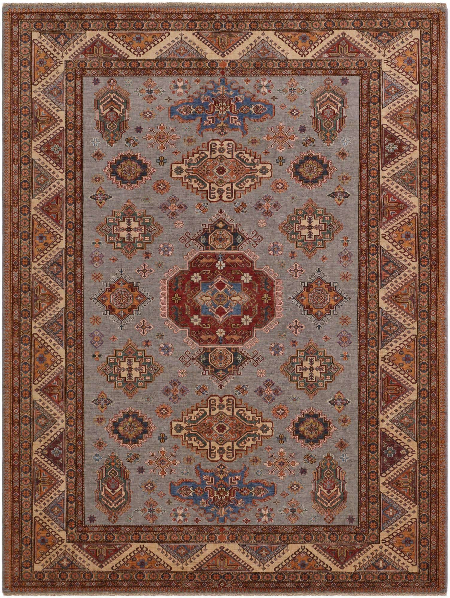 9' 3 x 12' 2 Hand Knotted Kazak Rug