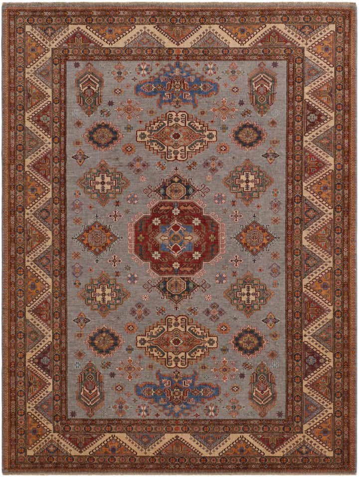 9' 3 x 12' 2 Hand Knotted Kazak Rug