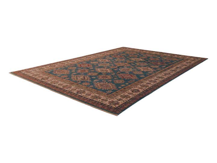 8' 10 x 12' 3 Hand Knotted Kazak Rug