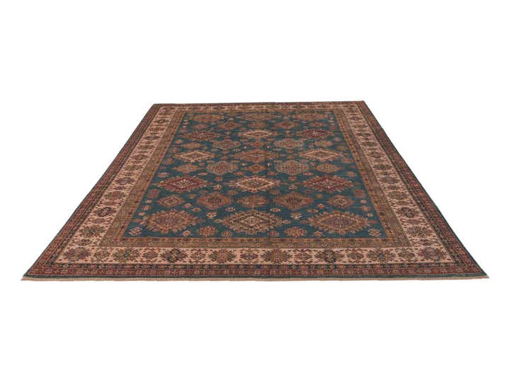 8' 10 x 12' 3 Hand Knotted Kazak Rug