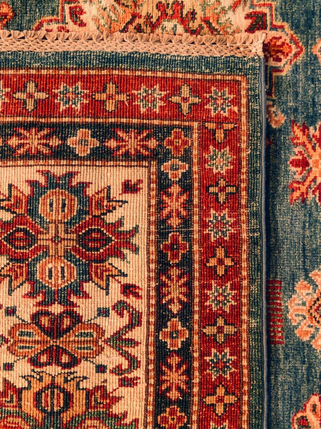 8' 10 x 12' 3 Hand Knotted Kazak Rug
