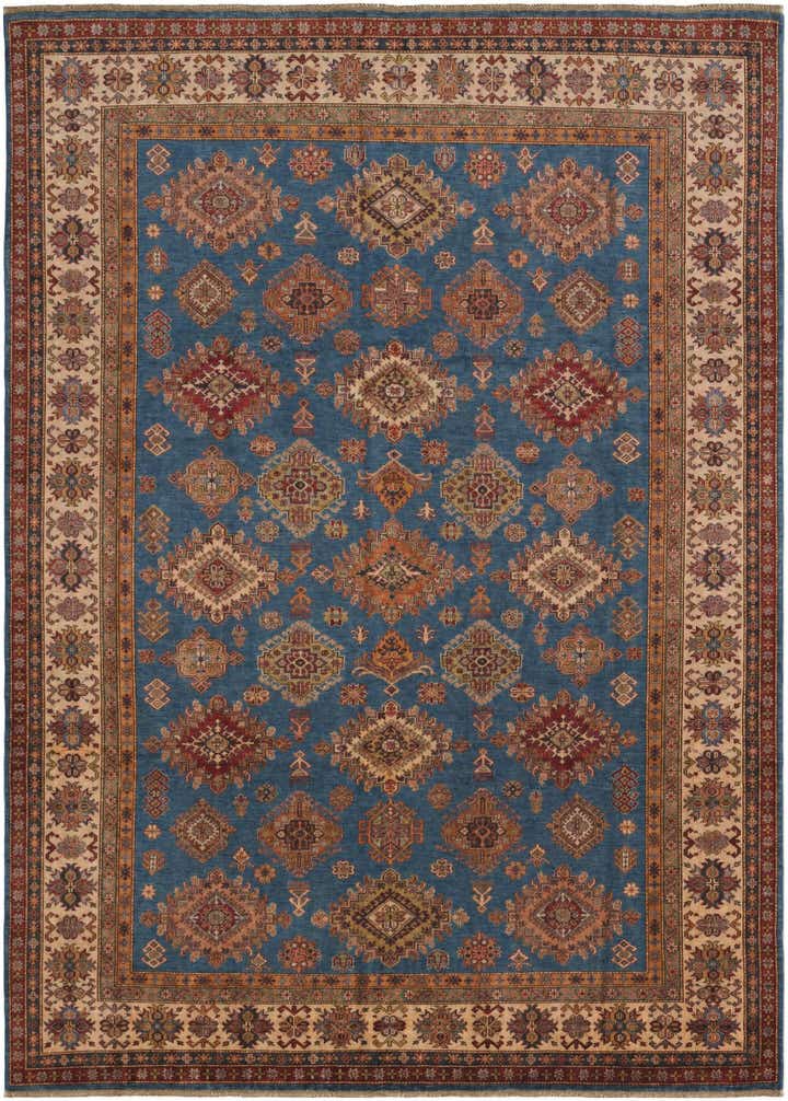 8' 10 x 12' 3 Hand Knotted Kazak Rug