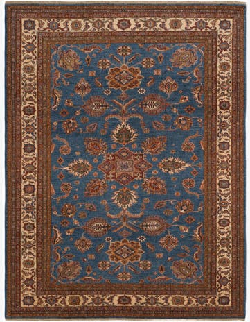 8' 5 x 10' 11 Hand Knotted Kazak Rug