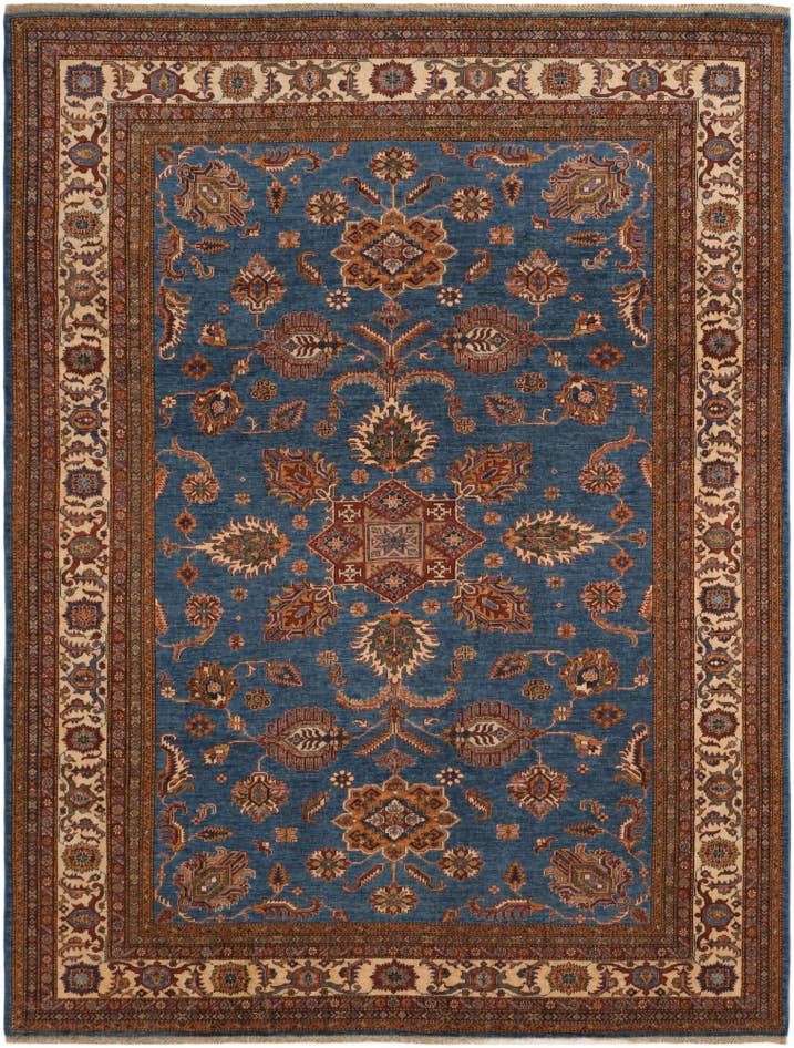Detail image of 8' 5 x 10' 11 Hand Knotted Kazak Rug