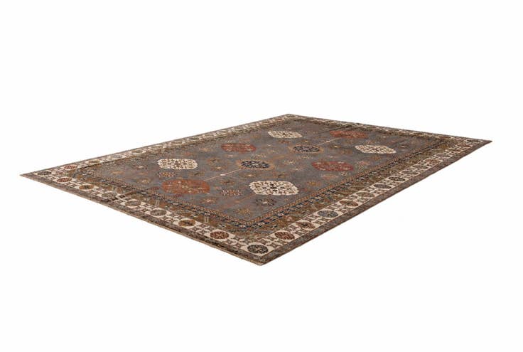 Detail image of 9' x 12' 4 Hand Knotted Kazak Rug