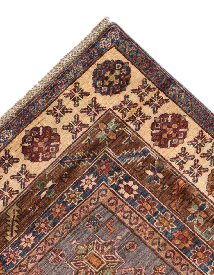 Detail image of 9' x 12' 4 Hand Knotted Kazak Rug