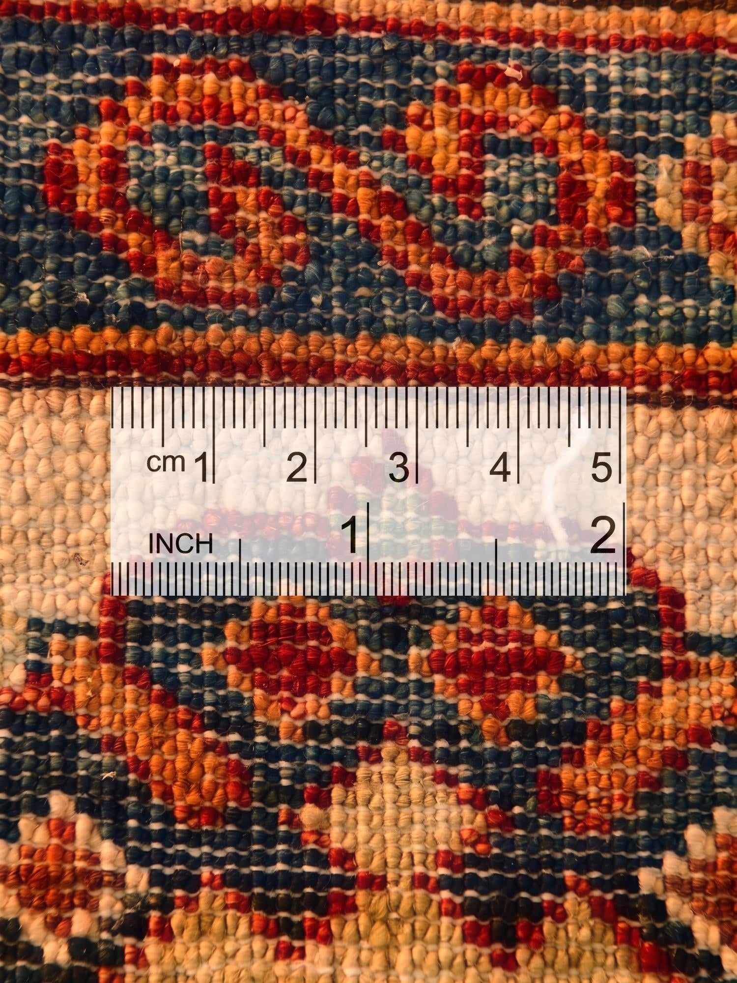 9' x 12' 4 Hand Knotted Kazak Rug